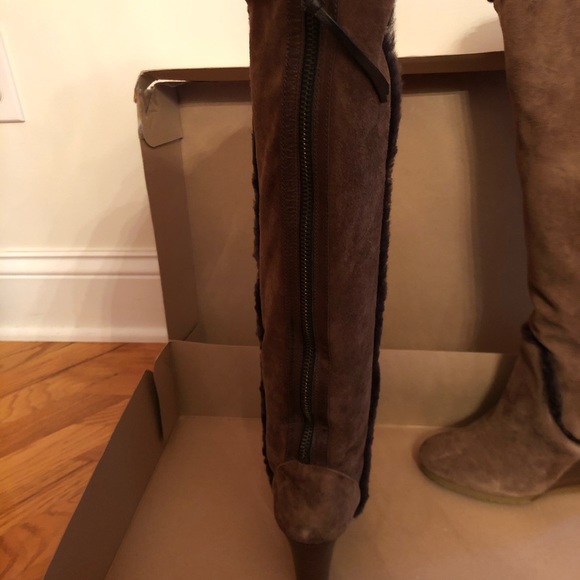 J Crew Charley Shearling Wedge Boots - Picture 9 of 11